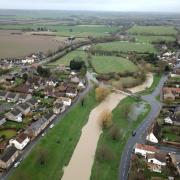 Alconbury where the brook was the subject of a flood alert