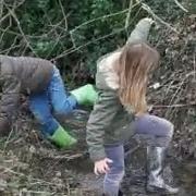 Louisa had to perform a ditch rescue on one of her walks.