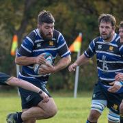 Second-row Shaun Mundy breaks through in the lead-up to St Ives\' only try of the game.