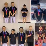 (Top L to R) Theo Simcock-Sims, Aston Mist, Codi Hurd, Uzair Chowdhury, Alex Shirley, Cameron Burrow, Zevi Hyland, George Sabine and Riley Scarfe at the National Finals.