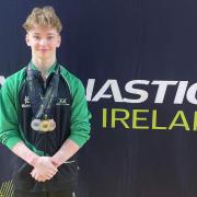 Huntingdon Gymnast, Niall Hooton, won the all-around silver medal in his first Irish National Championships as a senior