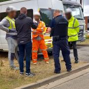 Police have visited construction sites across Cambridgeshire as part of efforts to combat modern slavery.