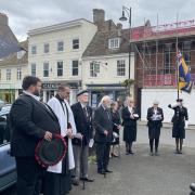 Councillors and Royal British Legion members attended a ceremony in St Ives to commemorate the 80th anniversary of the armistice that ended hostilities in the Korean War.