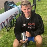 Huntingdon Boat Club's Daniel Grant finished an impressive first and second in his races at the Peterborough Regatta.