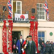 The Armistice Day service took place on November 11.