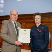 Kelvin received his award from The Princess Royal