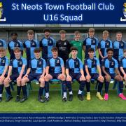 The St Neots Town FC U16s Squad.