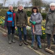 St Ives in Bloom volunteers at Ramsey Road cemetery