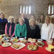 Organisers served coffee and cake at the event.