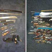 Weapons were handed in at police stations in Peterborough, Cambridge and South Cambridgeshire.