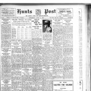 The front page of The Hunts Post from June 8, 1944.