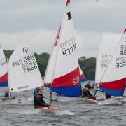 Competitors at the Cambridgeshire Youth Sailing League.