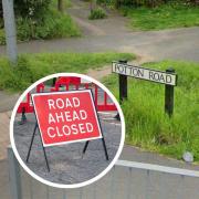 Potton Road will be closed for seven nights.