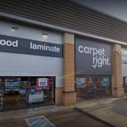 Carpetright at Stukeley Meadows Industrial Estate, in Huntingdon.