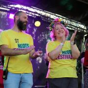 Richard and Claire Slade at the St Neots Festival.