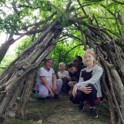 Pupils from Godmanchester and Brington took part in the forest school.