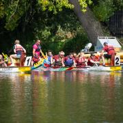 Teams battled it out at the St Neots Charity Dragon Boat Race day.