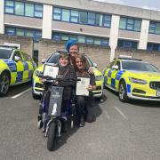 Samson, Leo and Lynnette with their certificates.