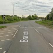 A lorry and a car that that had fallen off a transporter were involved in a collision on the A1 southbound at Brampton Hut.