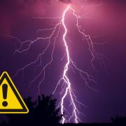 The thunderstorm warning is in force from 1am on Saturday (September 21) until 11.59pm on Sunday (September 22). 