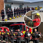 Fire stations across the county have paid tribute to Mervyn Housden.