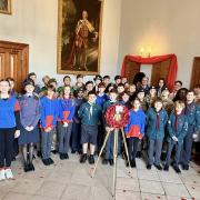 Pupils from various services came to school in uniform.