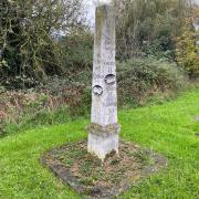 Easily seen from a St Ives roundabout, directions and distances to March and Ely.