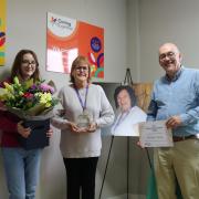 The award winner, Belinda, with Kerry’s family