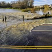 Peter Hagger took this image of the flooded bridge at Little Paxton.