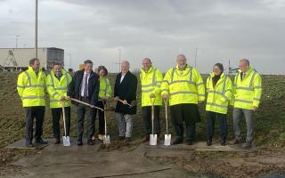 Mr Browne attended a ceremony this week to mark the 'breaking of ground' at the Black Cat Roundabout.