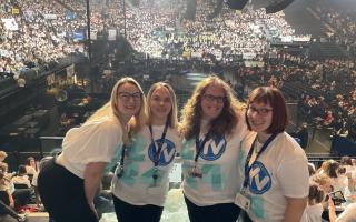 Sawtry Junior Academy at the Young Voices event.