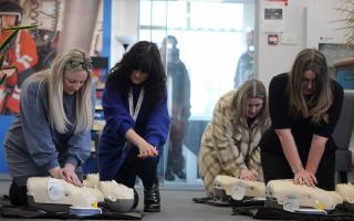 Nicola Cooper teaches Magpas Air Ambulance Community CPR