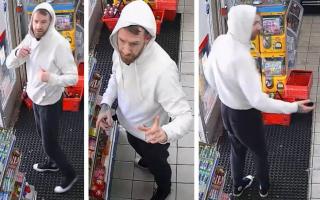 The knife-point robbery took place at a shop on December 31 at about 7.20pm.