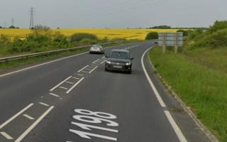 The incident happened on the A1198 Papworth Everard Bypass.