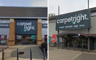 The Carpetright stores in Huntingdon and Wisbech are set to shut.