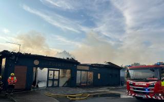 Cambridgeshire Fire and Rescue Service were called to the blaze on the A1307 yesterday (August 27).