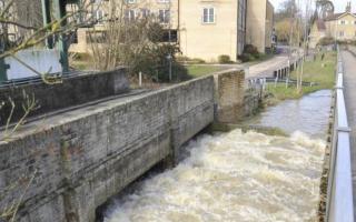 Little Paxton Bridge, on the B1041 Mill Lane, in St Neots, closed at 7.35am.