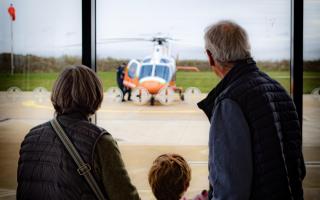 Visitors got to see Magpas Air Ambulance up close