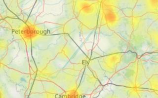 Data from Environet has revealed the latest hotspots of Japanese knotweed in Cambridgeshire.