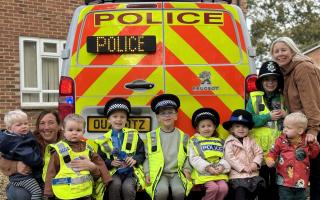 Officers visit nursery to talk about their role